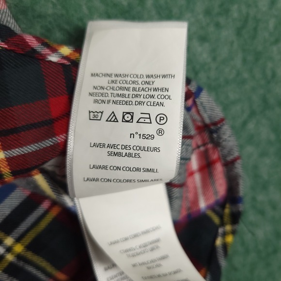 Polo Ralph Lauren Dress Shirt Youth 12-14 Large Long Sleeve Button Up Red Plaid - Picture 7 of 12